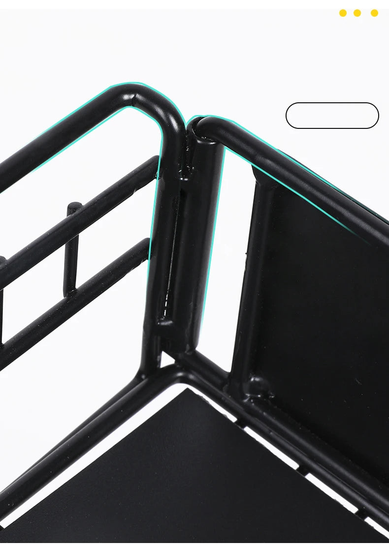 Under The Kitchen Sink Storage Rack Drawer Type Can Be Pushed and Pulled Under The Cabinet Telescopic Double Shelf